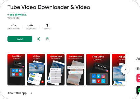 Tube Video Downloader & Video